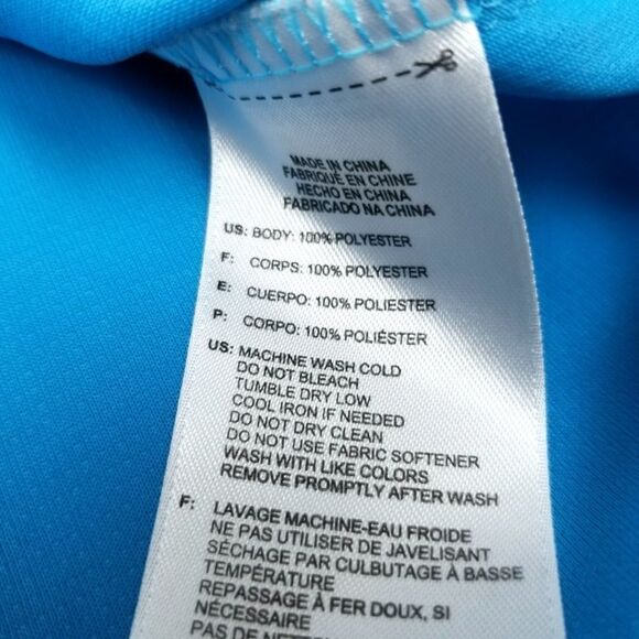 Adidas Climachill Short Sleeve Active Mesh Golf Polo Shirt Bright Blue Mens 2XL - Picture 7 of 8